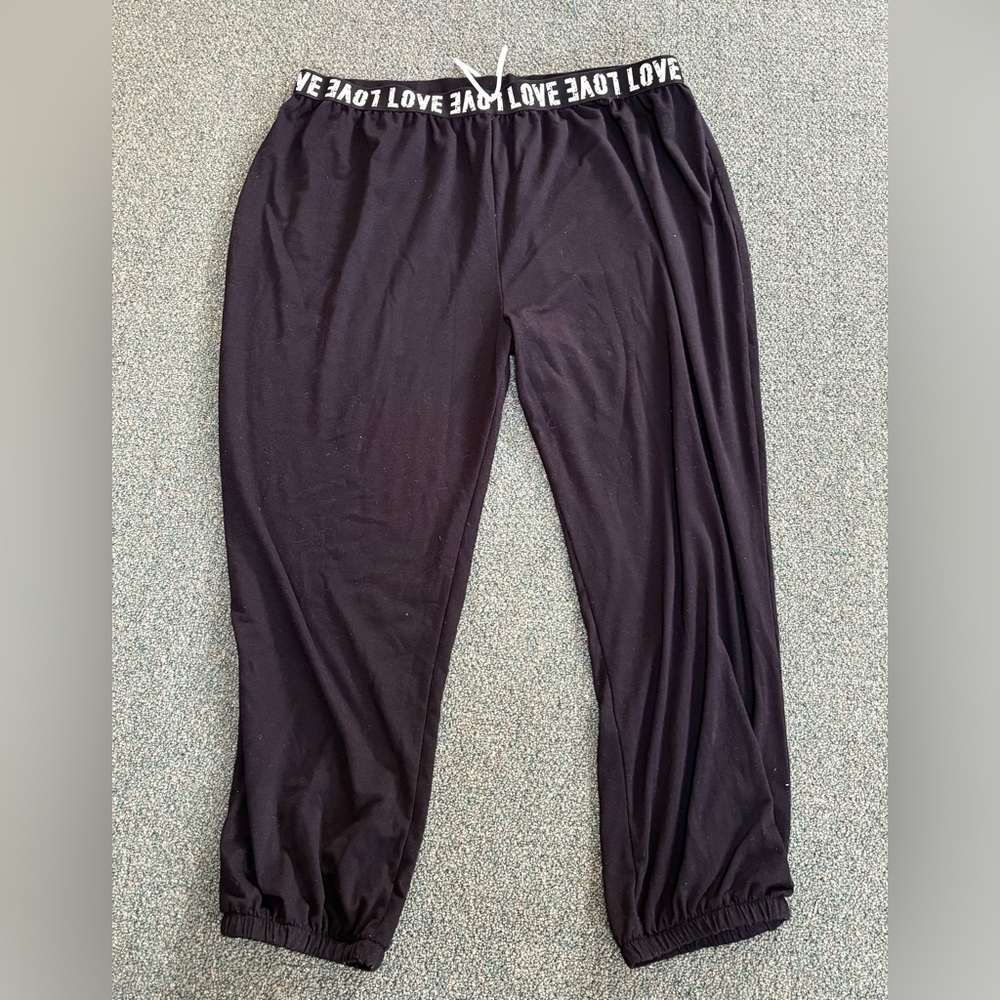 October Love Black Lounge Pants 4x